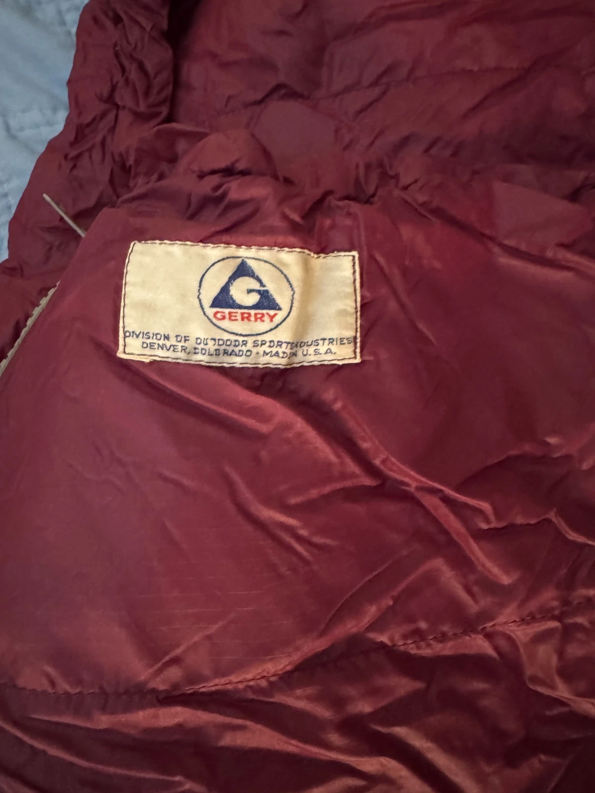 NICE! Early Gerry 0 Degree Goose Down Sleeping Bag Long USA Colorado Made Clean