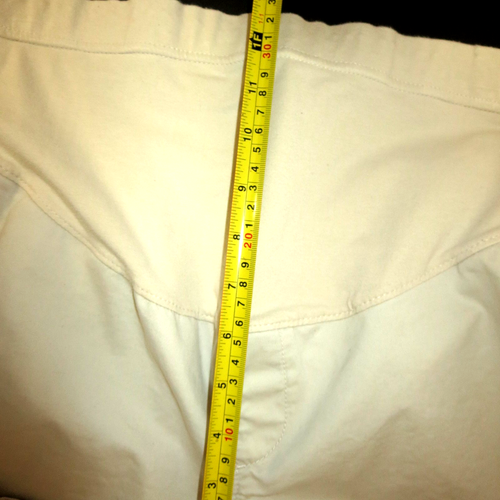 Old Navy Beige Maternity Chino Shorts 5" Inseam Size 10 Cotton Spandex Pockets - Picture 8 of 11