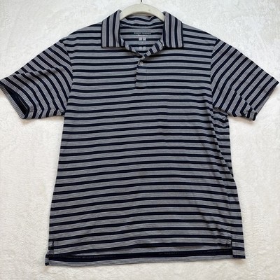 Roger Federer Uniqlo Polo Shirt Mens Small JW Anderson Striped Tennis
