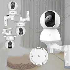 Security Camera Wall Mount Base Kit   White ABS Mounting Hardware