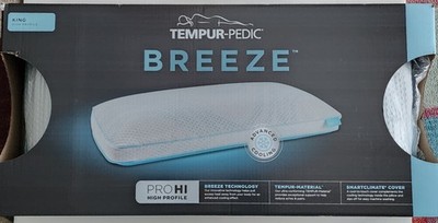 Tempur-Pedic ProHi King Breeze Pillow Advanced Cooling Technology