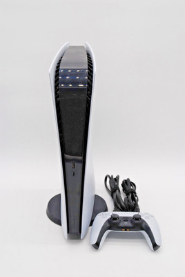 Sony PlayStation 5 PS5 Digital Edition CFI-1215B W/ Controller, Cables, & Stand