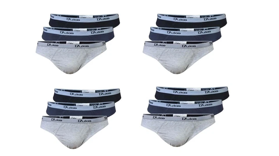 Duke London Slip In Cotone Da Uomo 12 Paia Confezione Taglia 1XL - 8XL - Immagine 4 di 4