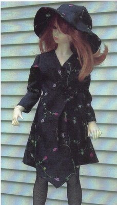 Ball jointed doll Dress,hat and over the knee sock PATTERN 60cm = 23'' SD BJD # 2