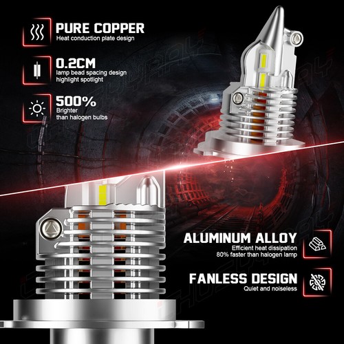 For Toyota RAV4 1996-1997 - 2X 9003 bombillas delanteras LED faros de luz alta - Picture 10 of 12