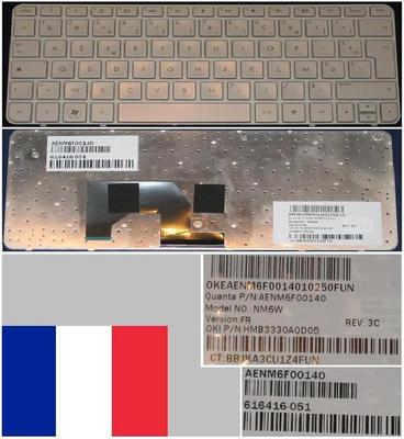 Clavier AZERTY Français Neuf Pour HP Mini 210 (séries 2040sf, 2042sf, 2044sf...) - Remplacement