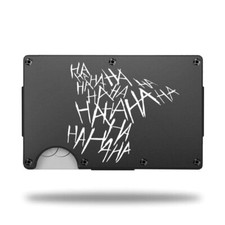 Custom Laser Engraved Wallet - JOKER LAUGH HA HA HA - GREAT GIFT WALLET