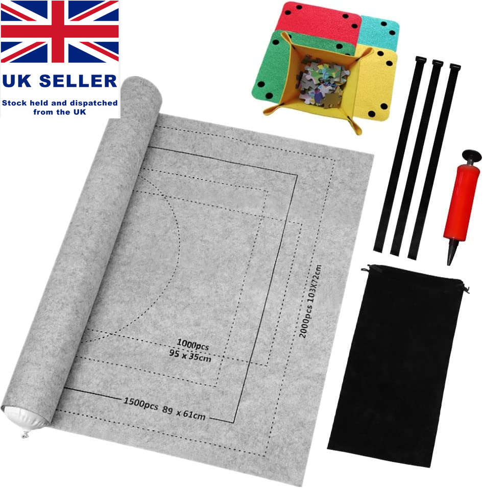 Jigsaw Mat, Puzzle Roll Mat, Portable Jigroll up to 2000 Pieces Jigsaw eBay