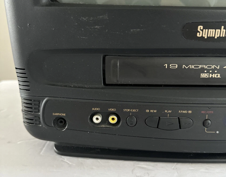 Symphonic TV Gaming Combo VCR CRT SSC139V Retro 13” TV Works VCR Does Not Work - Image 4 of 4