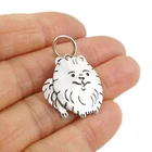 Pomeranian Jewellery 925 Sterling Dog Pendant Solid Polished Hand Cast Silver