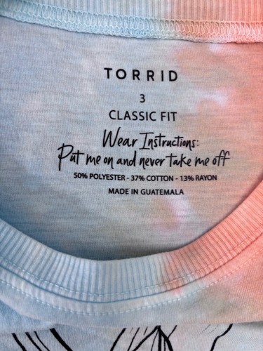 Torrid Tank Top, Women's Size 3, Blue and Orange - Picture 7 of 9