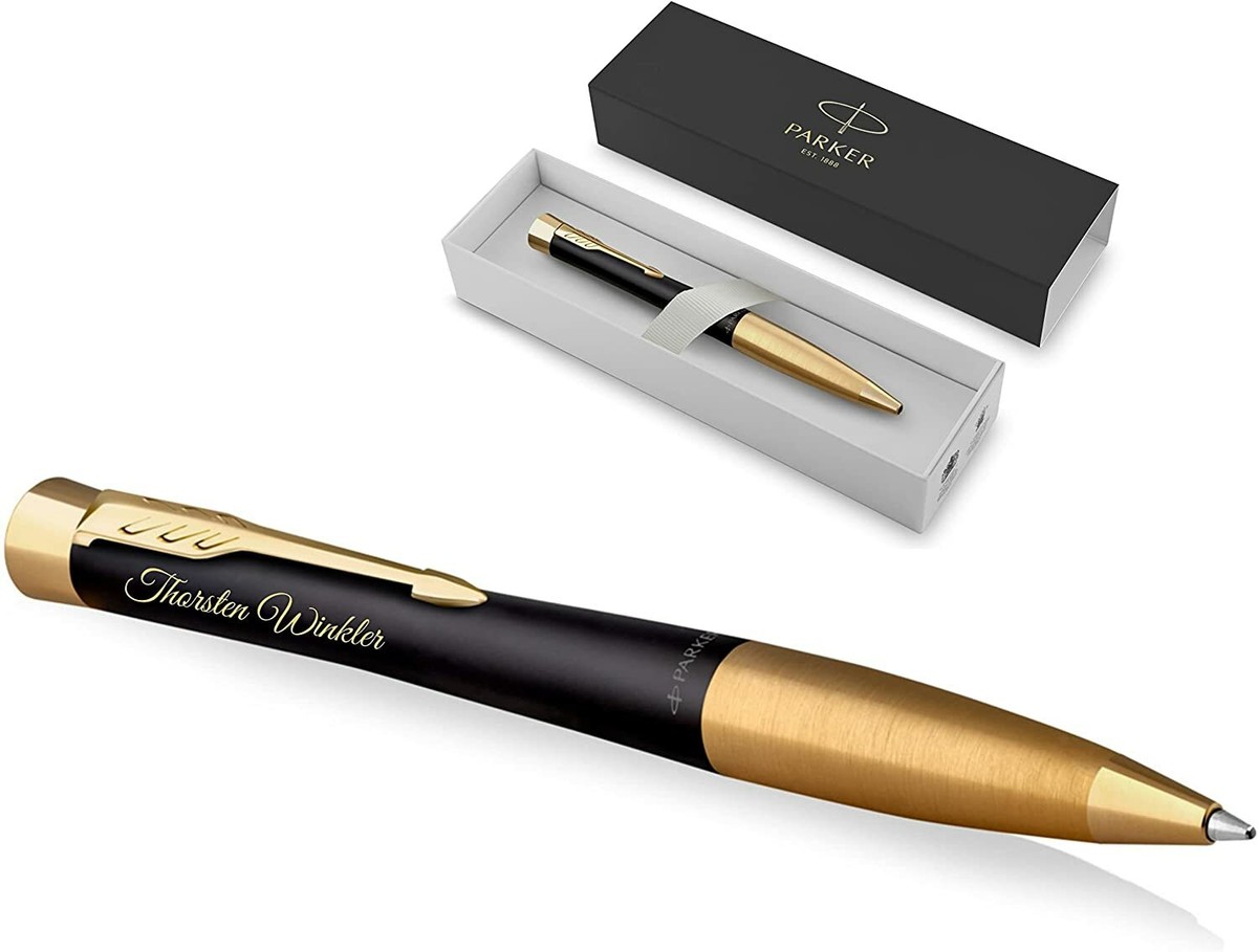 PARKER® Urban TWIST Kugelschreiber Muted Black Gravur Premium graviert