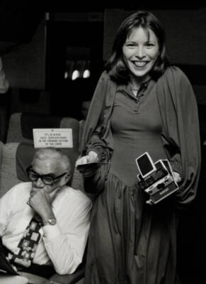 Candy Clark Aboard a Plane to Dallas Texas Dallas- Old Photo