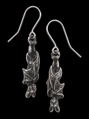 Alchemy Fledermaus Ohrringe - Awaiting The Eventide - Gothic Vampir Ohrschmuck 