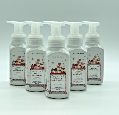 Bath & Body Works Foaming Hand Soap WHIPPED WHITE COCOA Set of 5