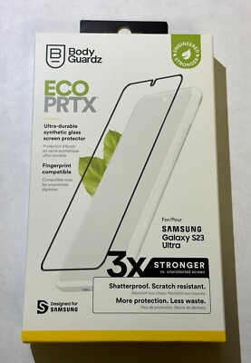 BodyGuardz Samsung Galaxy S23 Ultra Eco PRTX Synthetic Curved Screen Protector