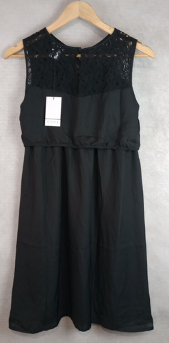 Dote Studio Mini Dress Women's Size M Black Sleeveless Lace Nursing TAGS - Picture 5 of 10