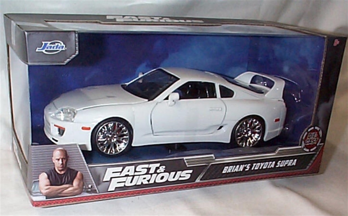Fast & Furious Brians Toyota Supra White 1-24 Diecast model Jada