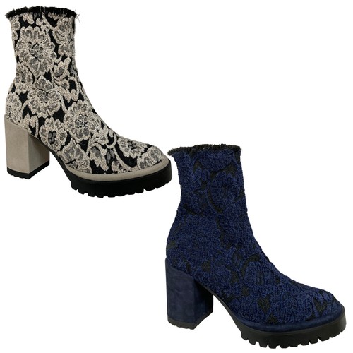 LE BABE Botas Bajo Mujer Encaje Bicolor Art 405W0 | eBay