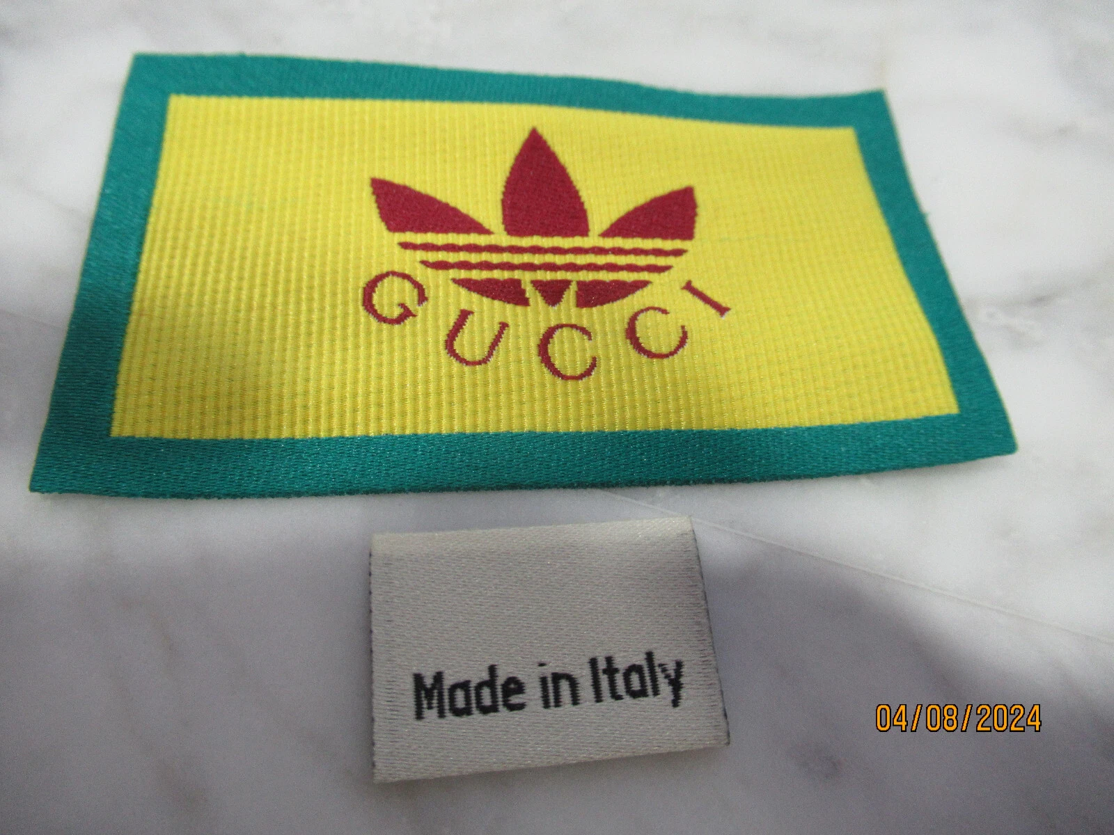 GUCCI 1 étiquette de créateur de vêtements ÉTIQUETTE accessoires de couture de remplacement