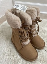 OLD NAVY TODDLERS Beige FAUX SUEDE FASHION WINTER BOOTS SIZE 10 NWT