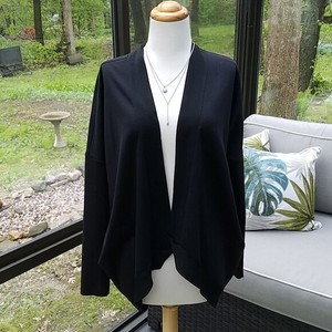zara long black cardigan