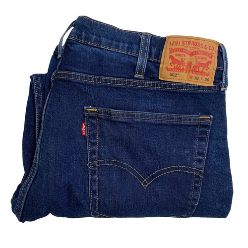 Levis 502 Taper Flex Mens Denim Jeans Classic Straight Medium Wash Mens  38x30 | eBay