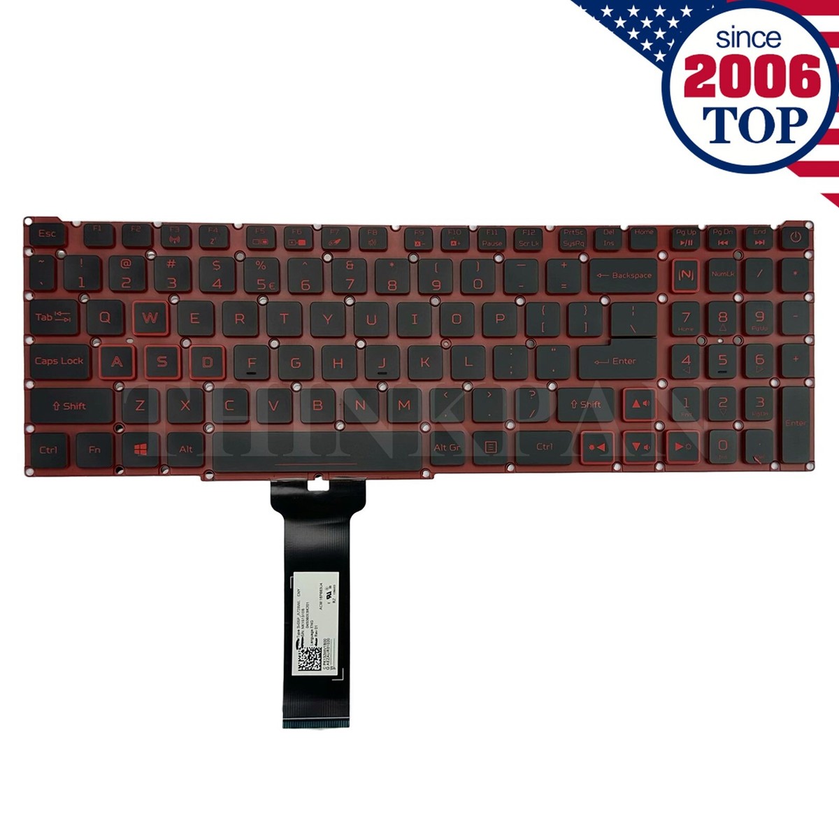 Capa De Teclado Para Acer Nitro 5 AN515 54 54W2 AN 515-54 AN515-51G/17,3  7 AN715-51 15,6 Polegadas Pele Protetora De Silicone - Faz a Boa