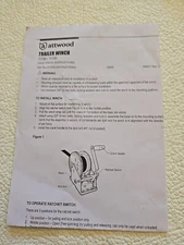Attwood Trailer Winch 11149/11195 Installation Instructions Bilingual 