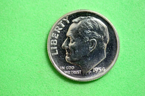 ESTATE FIND 1954 - ROOSEVELT DIME!!  #J22036