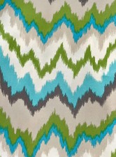 Waverly Fabric Sun N Shade Wave Aqua Green Beige Grey price/yd