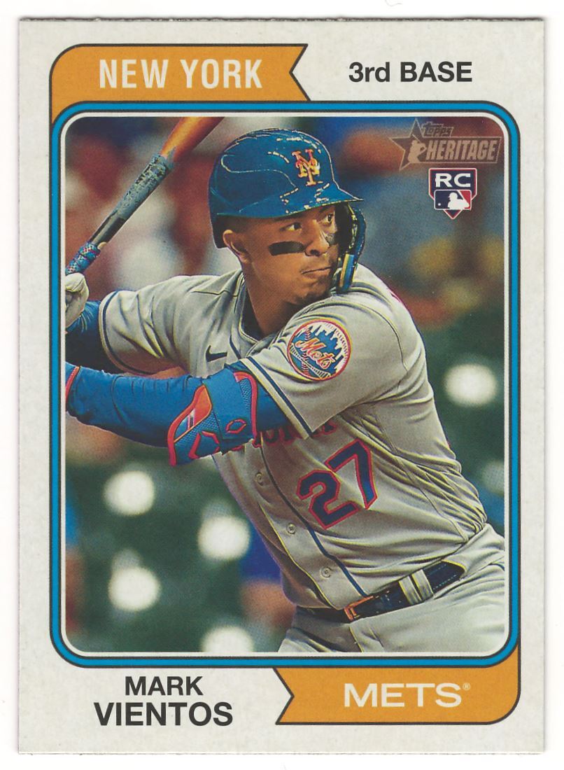 2023 TOPPS HERITAGE #124 MARK VIENTOS RC NEW YORK METS