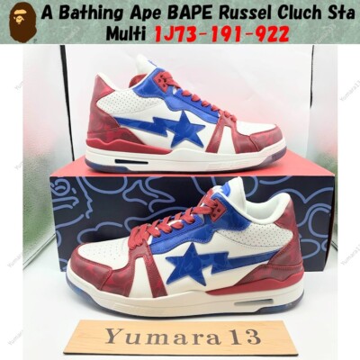 A Bathing Ape BAPE Russel Cluch Sta Multi 1J73-191-922 Herren Gr.