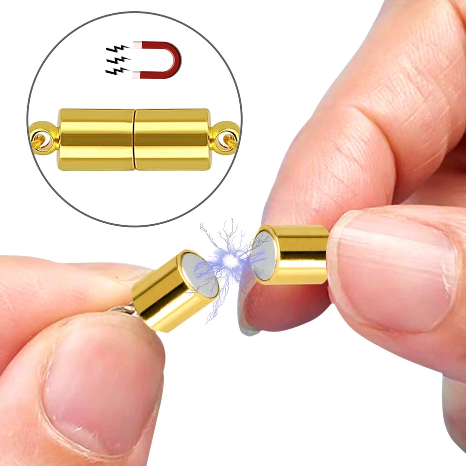 Cierres magnéticos de bloqueo de garra de langosta hágalo usted mismo collar pulsera joyería gancho extensor Foto 3 de 4