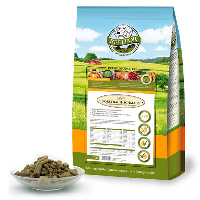 Bellfor Hundefutter Trocken Getreidefrei Lachs Forelle Forstbach-Schmaus 10 kg