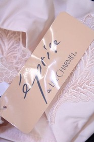 Lise Charmel  Womens Embroidered High Cut Thong Panties Light Pink Size 14