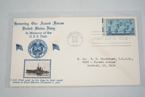 USA 1945 SAMMLUNG VON 30 CROSBY MARINE ACADEMY ERSTTAGSBRIEFEN - Bild 18 von 24