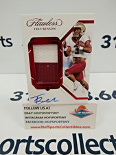 2024 FLAWLESS COLLEGIATE TREY BENSON ROOKIE PATCH AUTO 9/20 #149