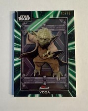 2025 Topps Star Wars Smugglers Outpost Yoda Black Lightsaber Shadowbox /10 SAB-8