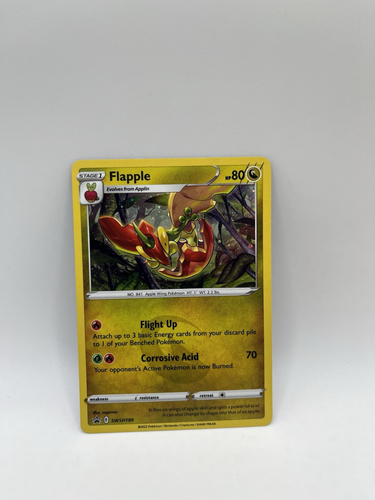 Flapple SWSH189 Black Star Promo Holo Pokemon TCG