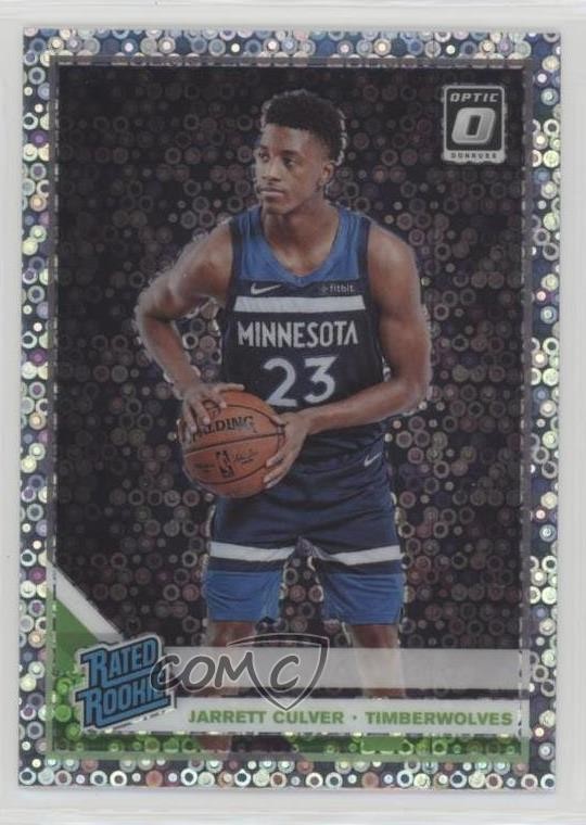 2019 Panini Donruss Optic Rated Rookie Fast Break Prizm Jarrett Culver #160 0c2