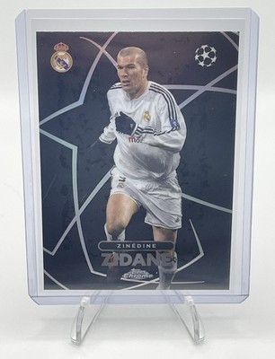 Topps 2023-24 Chrome UEFA Zinédine Zidane BE-9 Shadow Etch Real Madrid