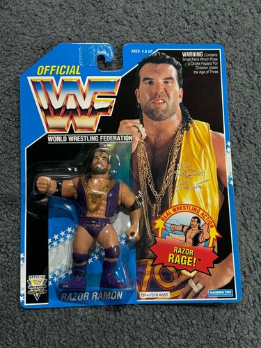 Hasbro WWF Razor Ramon Action Figure Real Wrestlin...