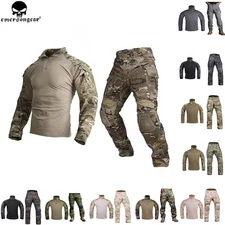 Emerson Tactical G3 Combat Shirt Pants Suit w/ Knee Pads Gen3 Uniform Duty Cargo