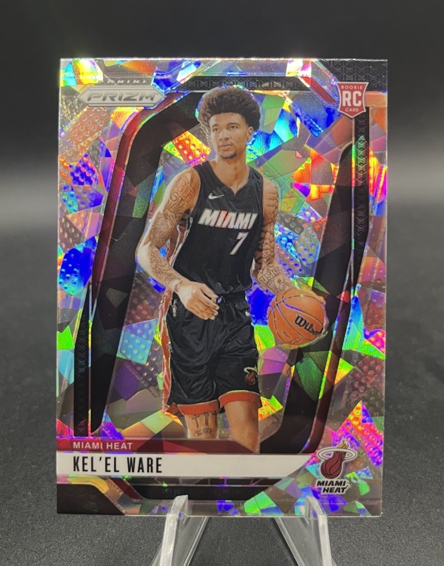 2024-25 Prizm Basketball KEL’EL WARE Silver Cracked Ice Rookie Card RC Heat #248