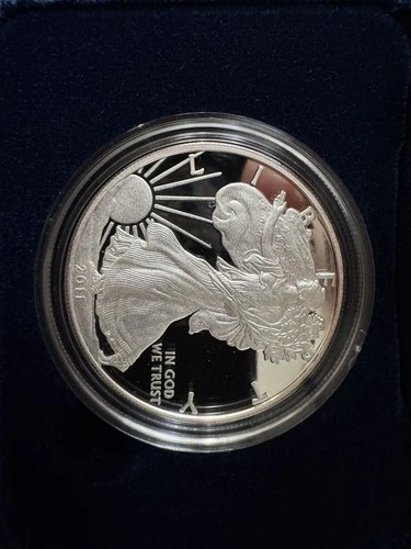 2011-W American Eagle Silver $1 Proof Coin U.S. Mint Original Box  & COA