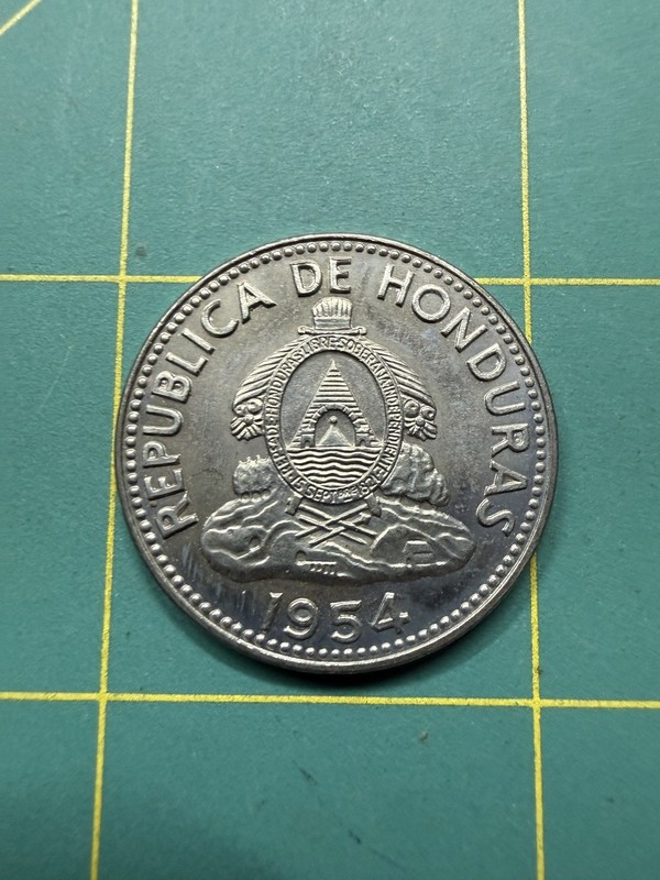 1954 Honduras 10 Centavos coin