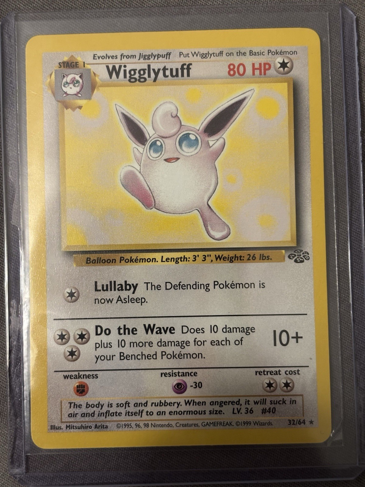 Pokémon TCG Jungle Wigglytuff Card 32/64 Regular Mint Condition