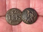 Nice Eagle-D Dragoon & Great Coat Cuff Buttons dug at Fort in Texas