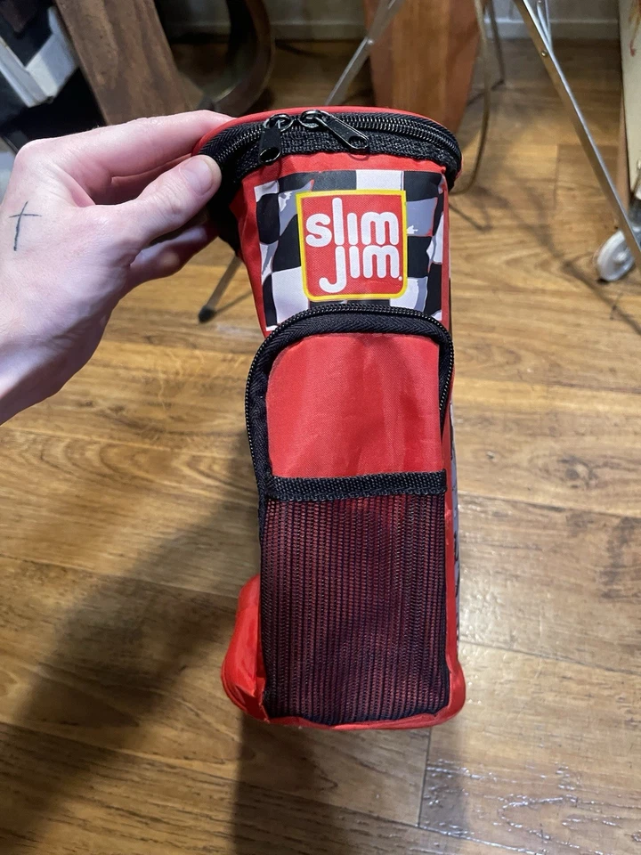 2005 BOBBY LABONTE #19 Slim Jim Insulated 10x6" Cooler Joe Gibbs Racing, USED - Image 4 of 4